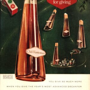 Old Forester Bourbon Whiskey Ad 1956