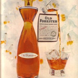 Old Forester Bourbon Whiskey Ad December 1958