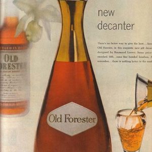 Old Forester Bourbon Whiskey Ad November 1955