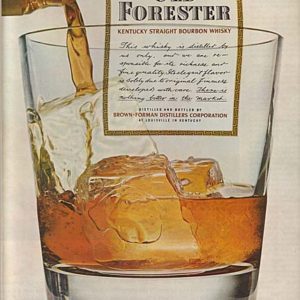 Old Forester Bourbon Whiskey Ad November 1962