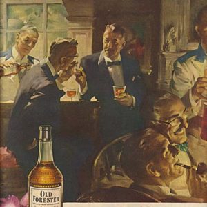 Old Forester Bourbon Whiskey Ad September 1952