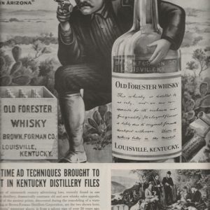 Old Forester Bourbon Whiskey Ad September 1953