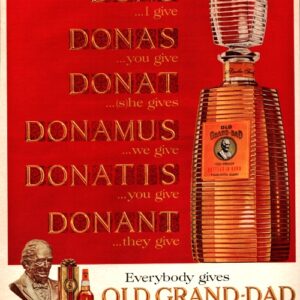 Old Grand-Dad Bourbon Whiskey Ad December 1963