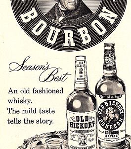 Old Hickory Bourbon Whiskey Ad 1957