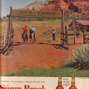 Old Sunny Brook Whiskey Ad October 1954