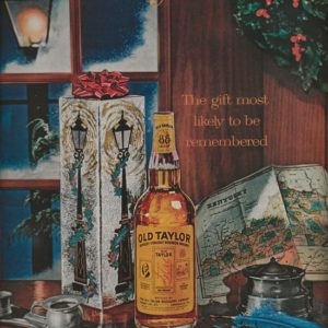 Old Taylor Bourbon Whiskey Ad 1961