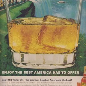 Old Taylor Bourbon Whiskey Ad 1964