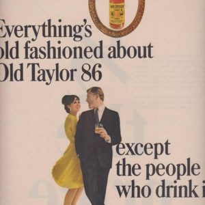 Old Taylor Bourbon Whiskey Ad 1965