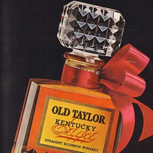 Old Taylor Bourbon Whiskey Ad 1966