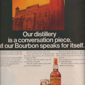 Old Taylor Bourbon Whiskey Ad April 1967