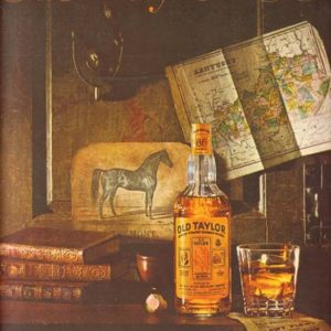 Old Taylor Bourbon Whiskey Ad June 1960