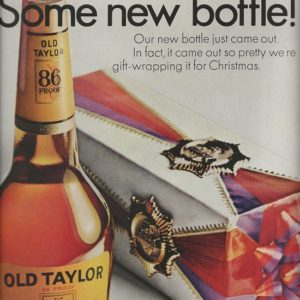 Old Taylor Bourbon Whiskey Ad November 1967