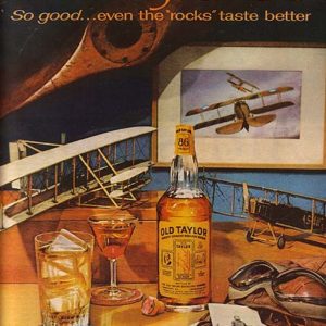 Old Taylor Bourbon Whiskey Ad October 1962