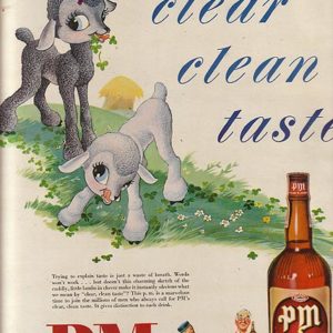 PM Whiskey Ad 1950