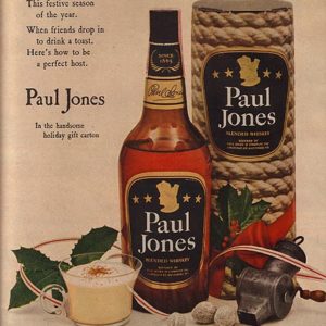 Paul Jones Whiskey Ad December 1952