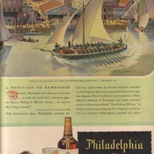 Philadelphia Whiskey Ad 1946