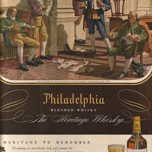 Philadelphia Whiskey Ad 1947