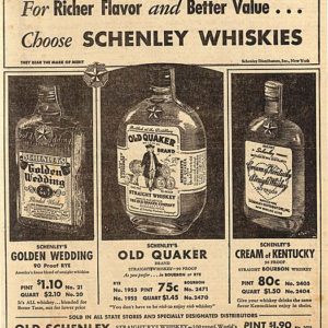 Schenley Whiskey Ad 1936