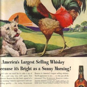 Schenley Whiskey Ad 1945