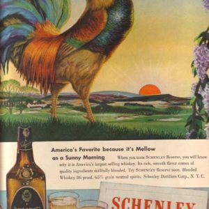 Schenley Whiskey Ad 1946