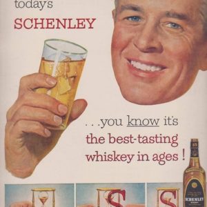 Schenley Whiskey Ad 1952