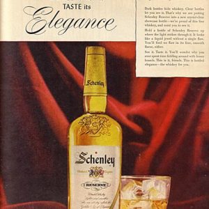 Schenley Whiskey Ad 1956