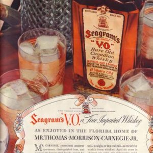 Seagram's Whiskey Ad 1937