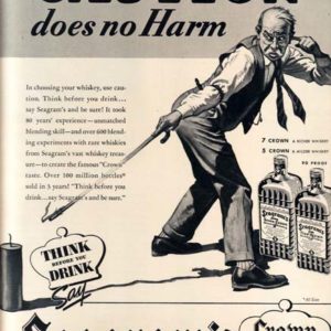 Seagram's Whiskey Ad June 1937