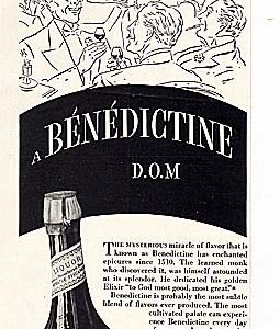 Benedictine Liqueur Ad 1937