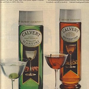 Calvert Cocktails Ad 1966