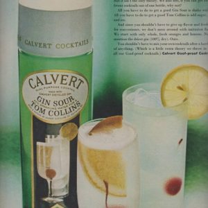 Calvert Cocktails Ad 1967