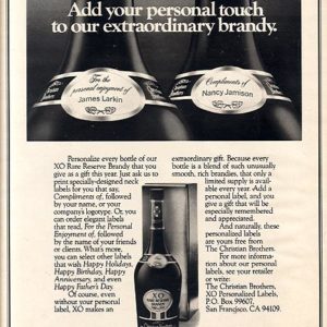 Christian Brothers Brandy Ad 1979
