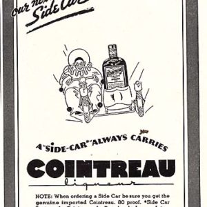 Cointreau Liqueur Ad 1937