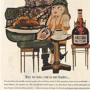 Grand Marnier Liqueur Ad 1958