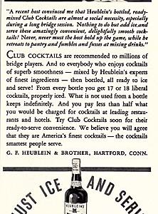 Heublein Cocktails Ad 1937