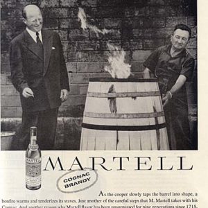 Martell Cognac Brandy Ad 1960