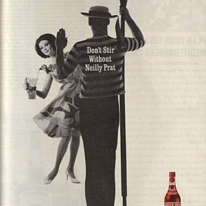 Noilly Prat Vermouth Ad 1962