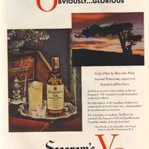 Seagram’s Whiskey Ad 1948