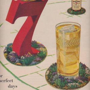 Seagram’s Whiskey Ad 1950