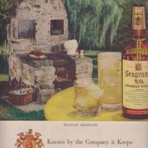 Seagram’s Whiskey Ad 1951