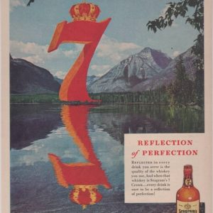 Seagram’s Whiskey Ad 1955