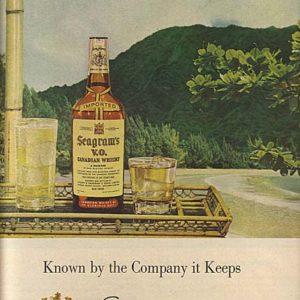 Seagram’s Whiskey Ad 1956