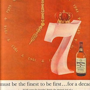 Seagram’s Whiskey Ad 1957