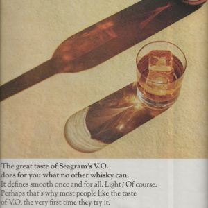 Seagram's Whiskey Ad 1964 November