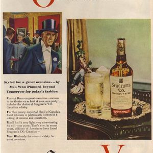 Seagram’s Whiskey Ad April 1948