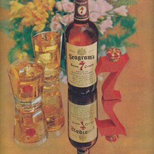 Seagram's Whiskey Ad April 1961