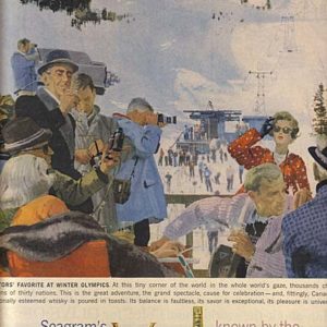 Seagram’s Whiskey Ad February 1960