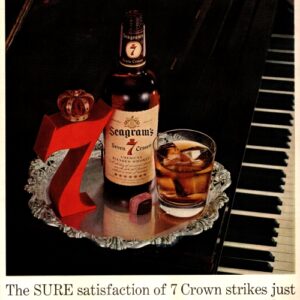 Seagram’s Whiskey Ad March 1960