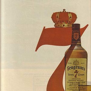 Seagram's Whiskey Ad March 1964