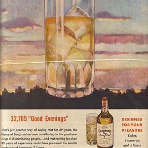 Seagram’s Whiskey Ad October 1946